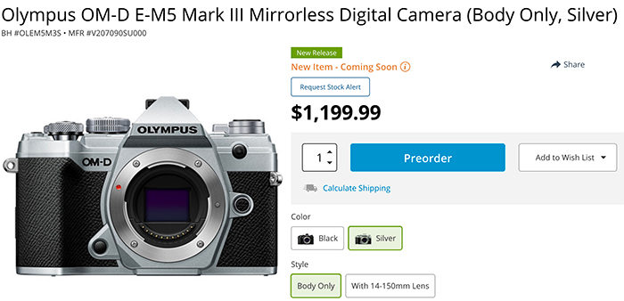 Olympus E-M5III and E-PL10 officially announced! – 43 Rumors